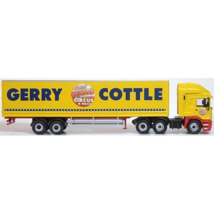 OXFORD 1/76 Gerry Cottles Circus ERF EC Box Trailer
