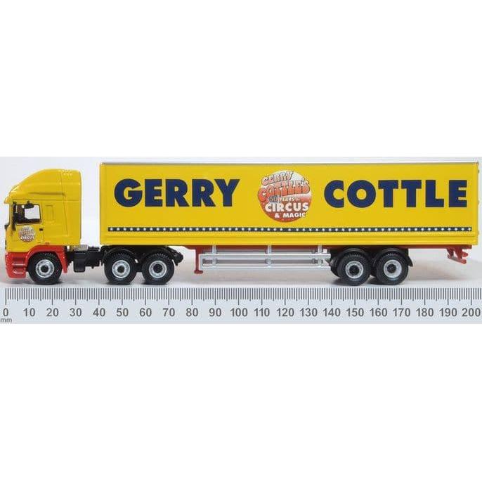 OXFORD 1/76 Gerry Cottles Circus ERF EC Box Trailer