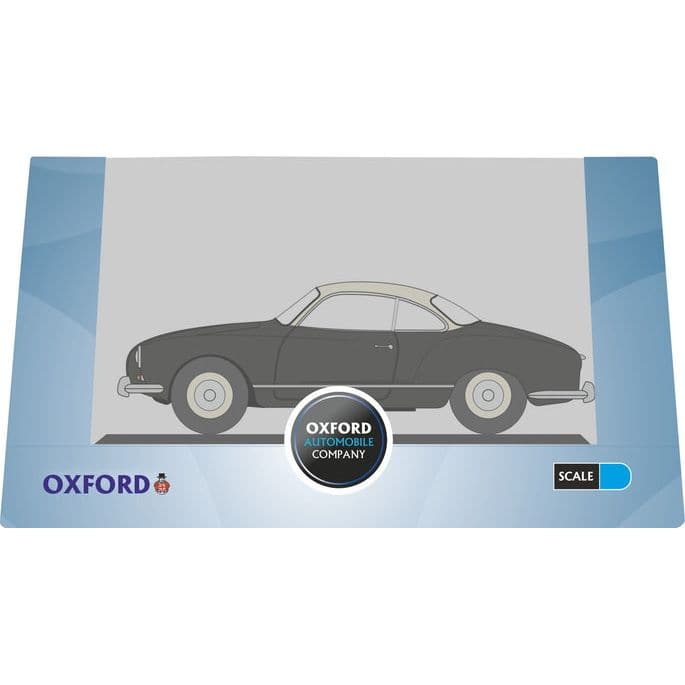 OXFORD 1/76 Black & Lotus White VW Karmann Ghia