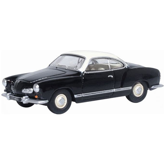 OXFORD 1/76 Black & Lotus White VW Karmann Ghia