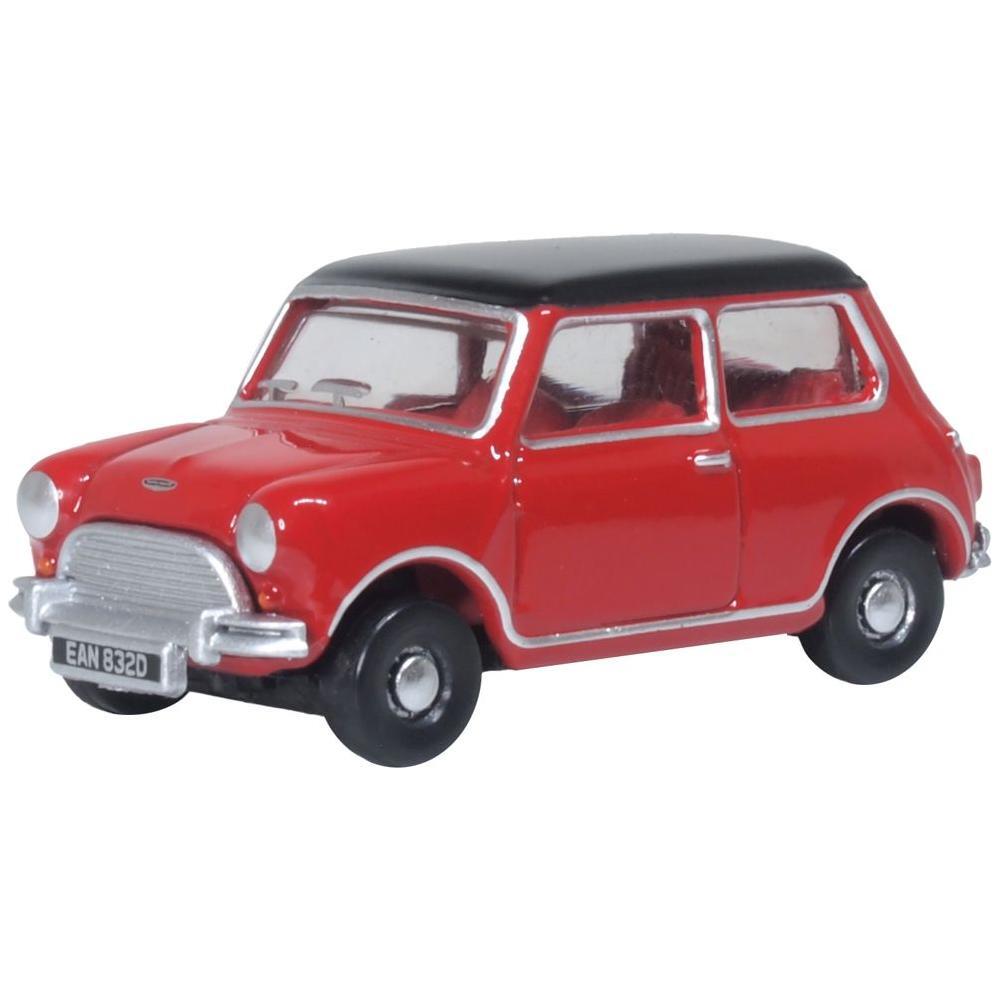 OXFORD 1/76 Austin Cooper Mini - Tartan Red/Black