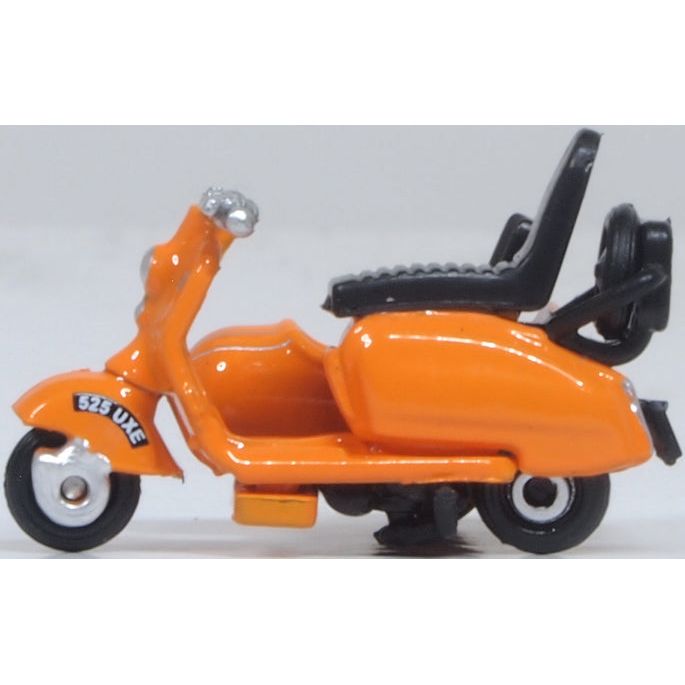 OXFORD 1/76 Scooter and Sidecar Orange