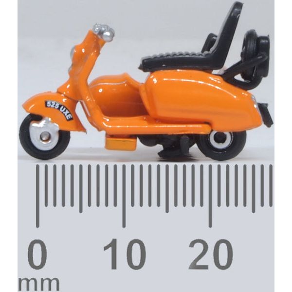 OXFORD 1/76 Scooter and Sidecar Orange