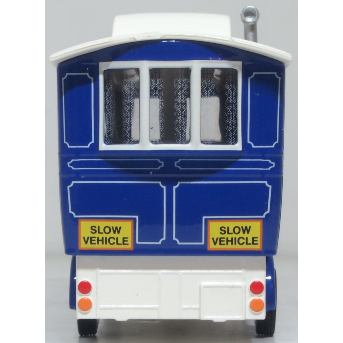 OXFORD 1/76 Showmans Caravan Blue/Cream