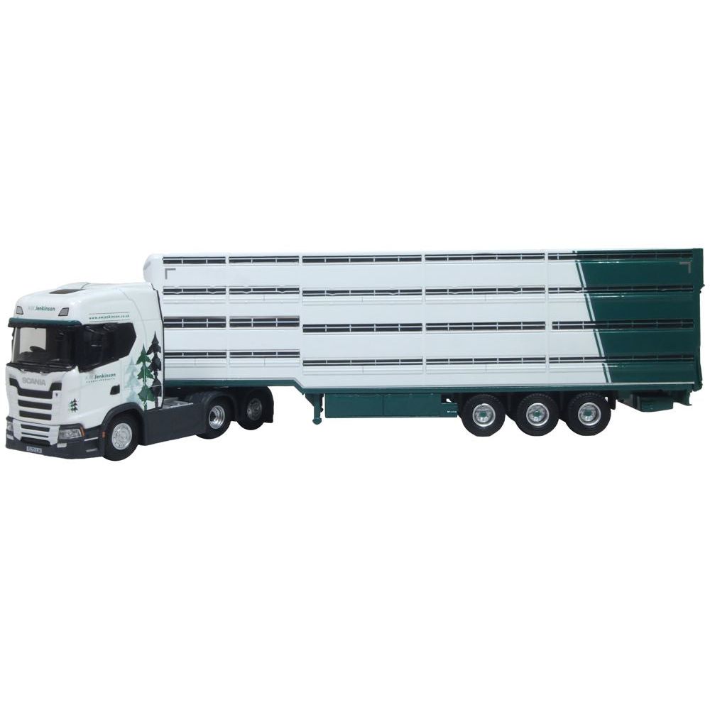 OXFORD 1/76 Scania S Series Livestock Trailer A W Jenkinson