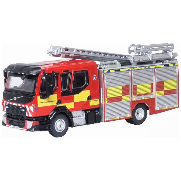 OXFORD 1/76 Volvo FL Emergency One Pump Ladder West Yorkshire Fire Engine