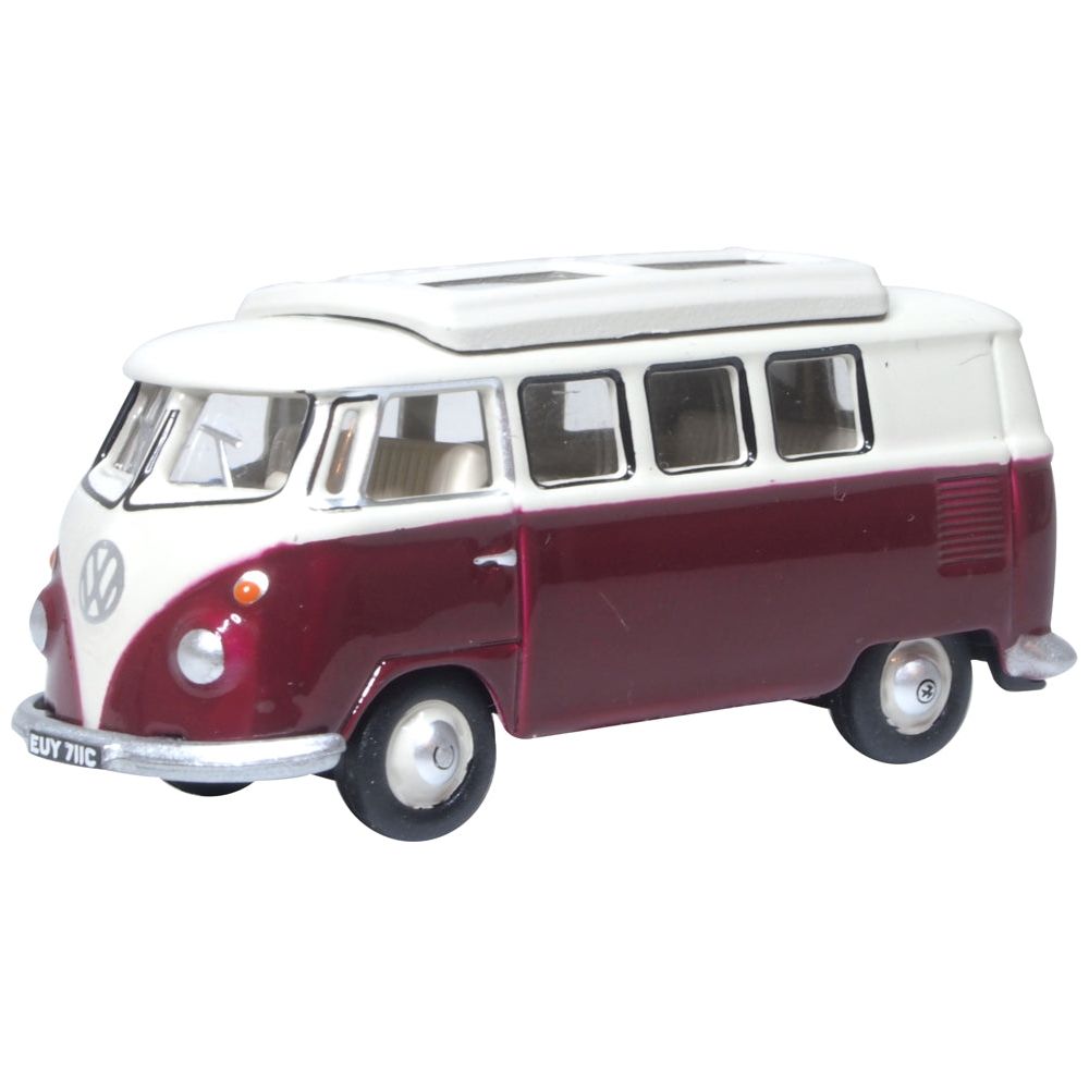 OXFORD 1/76 VW T1 Camper- Titan Red/Beige Grey