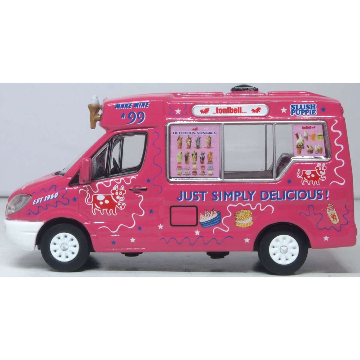 OXFORD 1/76 Whitby Mondial Ice Cream Van Tonibell