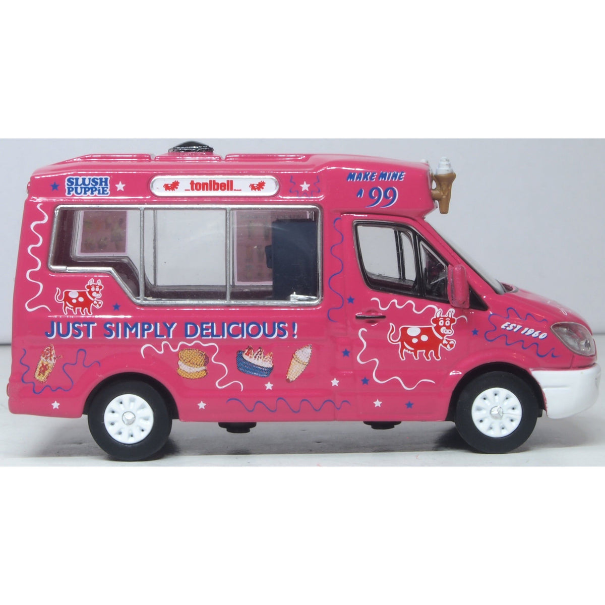 OXFORD 1/76 Whitby Mondial Ice Cream Van Tonibell