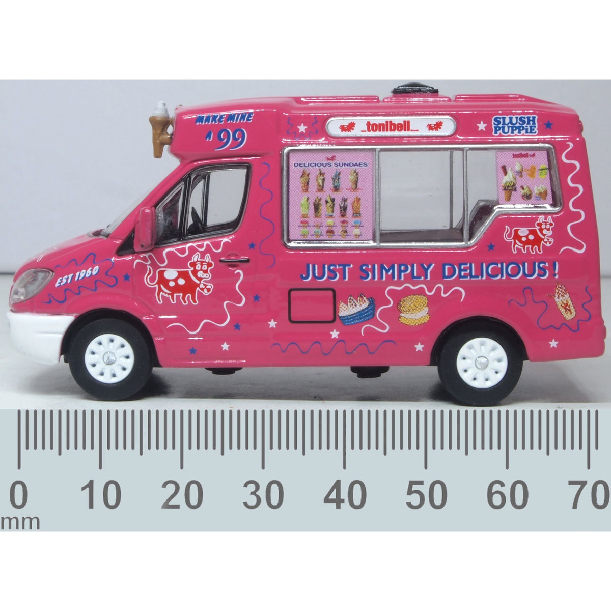 OXFORD 1/76 Whitby Mondial Ice Cream Van Tonibell