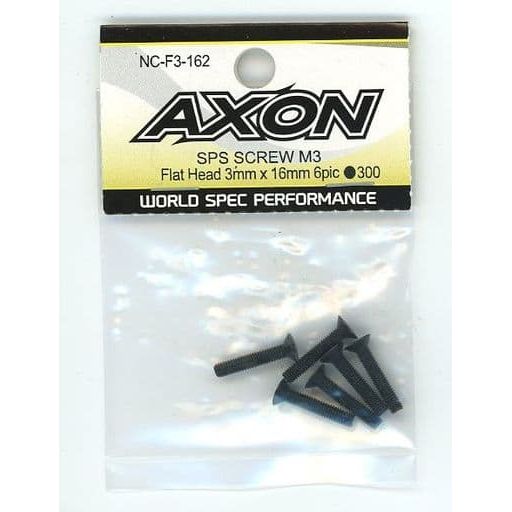AXON SPS SCREW M3 / Flat Head 3mm x 16mm 6pic  (steel)