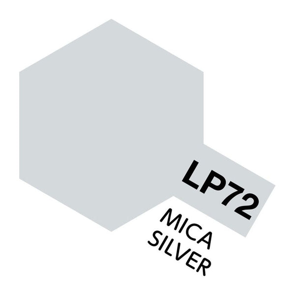 TAMIYA LP-72 Mica Silver Lacquer Paint 10ml 82172