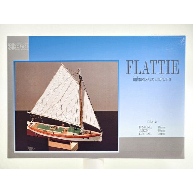 COREL 1/25 Flattie Chesapeake Bay Fishing Boat Wooden Kit