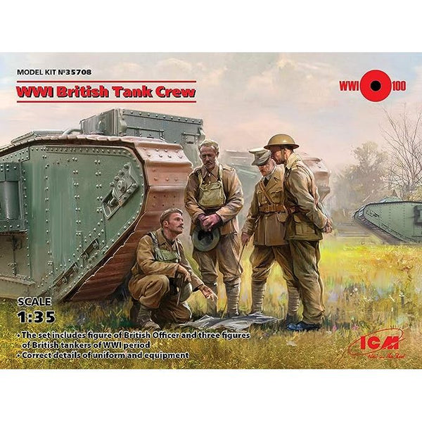 ICM 1/35 WWI British Tank Crew (4)