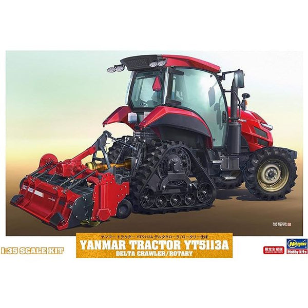 HASEGAWA 1/35 Yanmar Tractor YT5113A Delta Crawler/Rotary