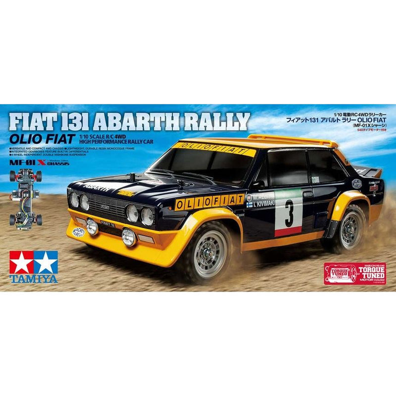 TAMIYA 1/10 RC Fiat 131 Abarth Rally MF-01X Chassis (No ESC)