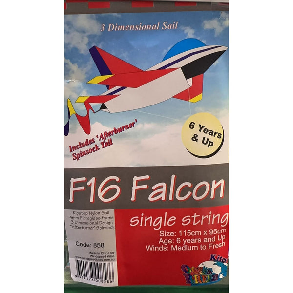 WINDSPEED F16 Falcon Jet Single String Kite