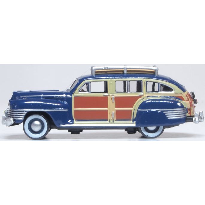 OXFORD 1/87 Chrysler T & C Woody Wagon 1942 South Sea Blue