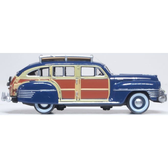 OXFORD 1/87 Chrysler T & C Woody Wagon 1942 South Sea Blue