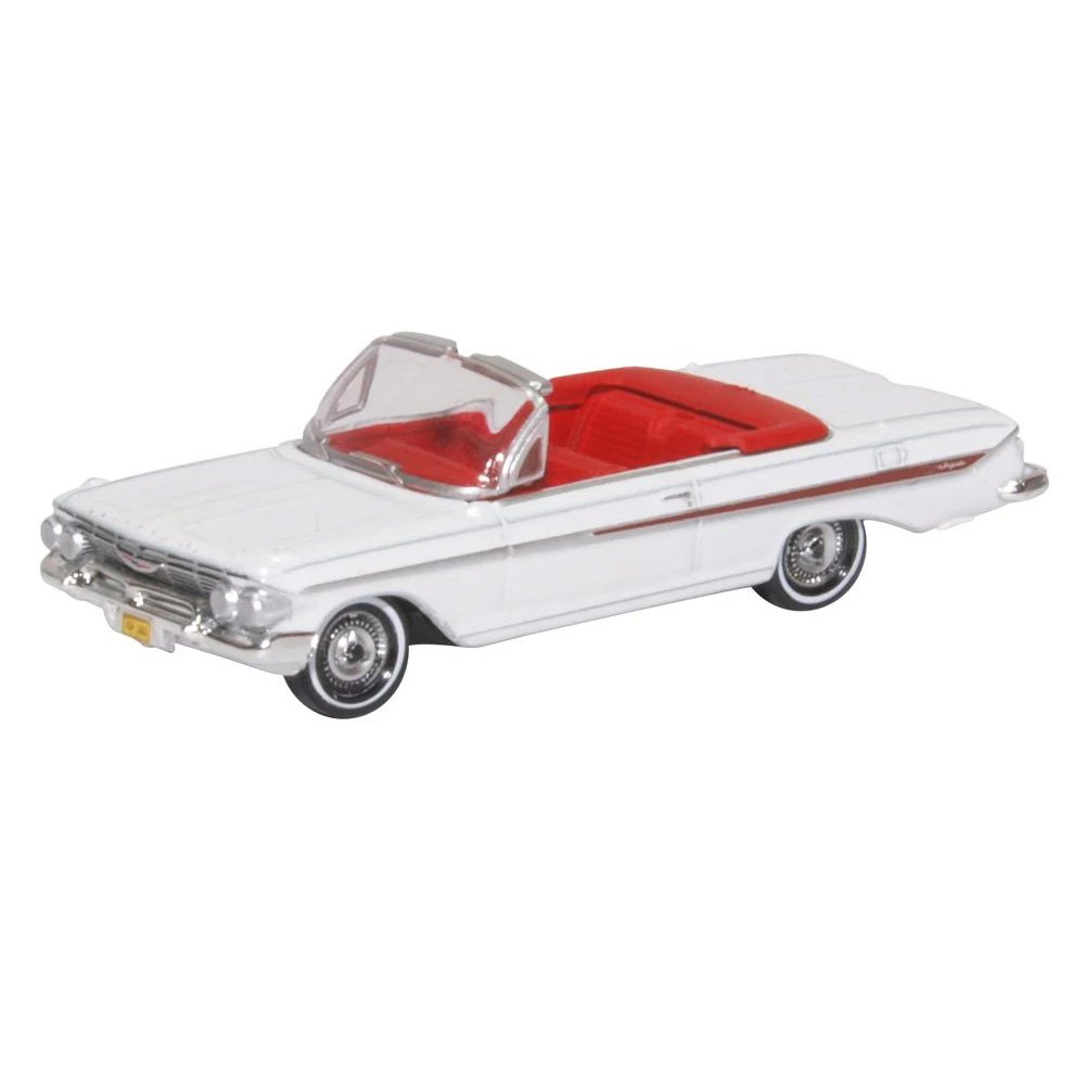 OXFORD 1961 CHEVROLET IMPALA - WHITE /ROMAN RED
