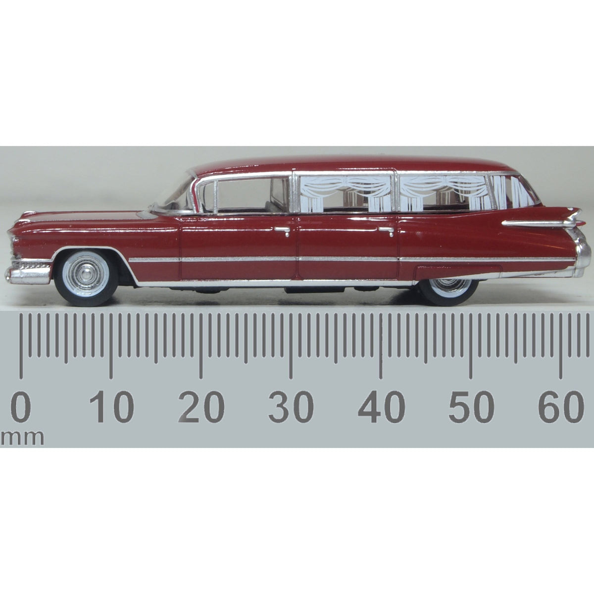 OXFORD 1/87 1959 Cadillac Miller-Meteor Futura Limousine Seminole Red