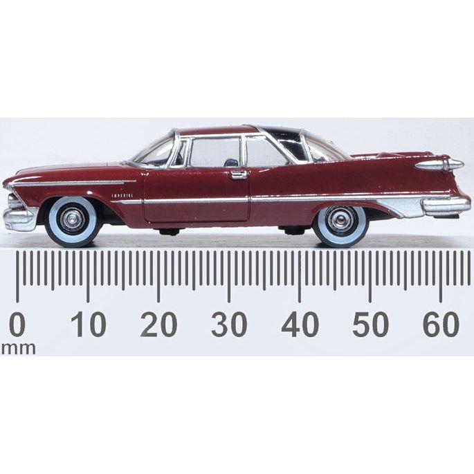 OXFORD 1/87 Imperial Crown 2 Door Hardtop 1959 Radiant Red-Black