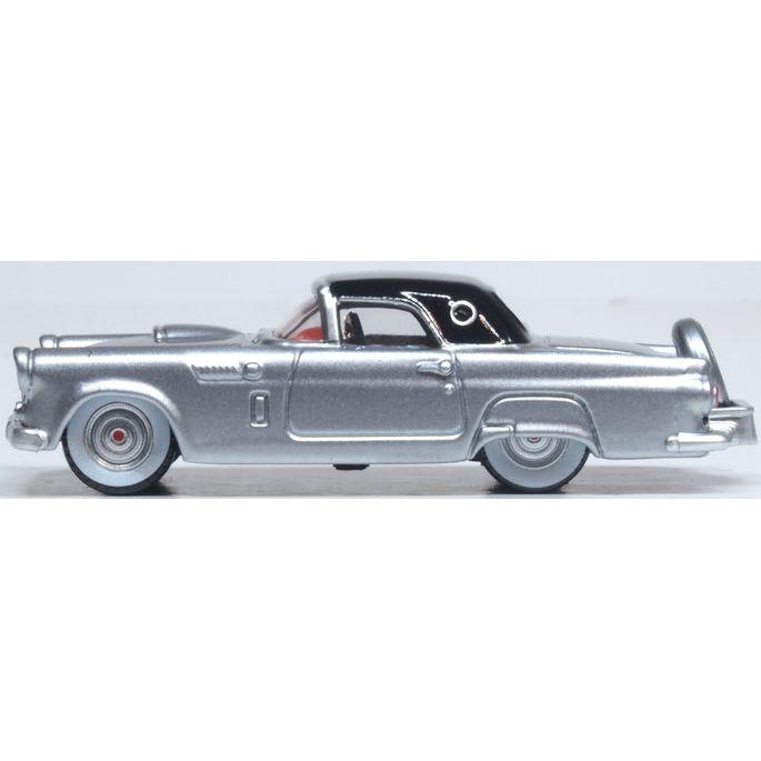 OXFORD 1/87 Ford Thunderbird 1956 Grey Metallic and Raven Black