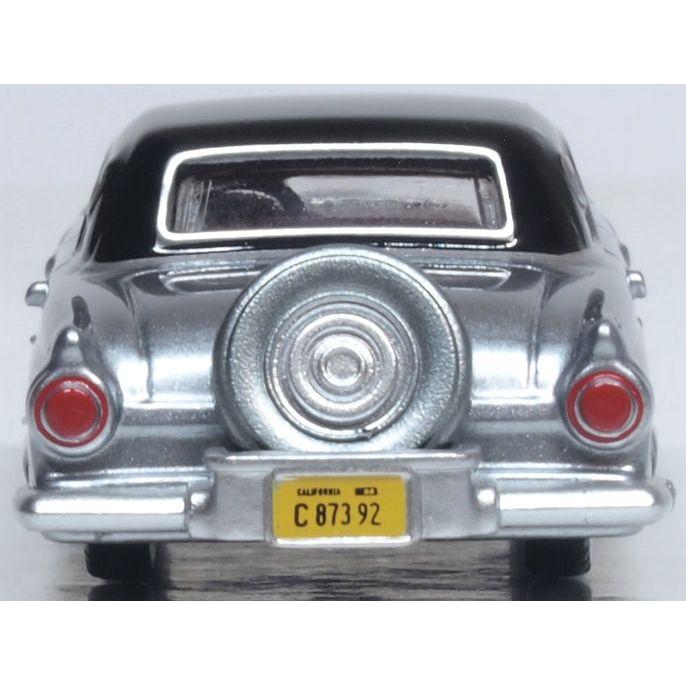 OXFORD 1/87 Ford Thunderbird 1956 Grey Metallic and Raven Black