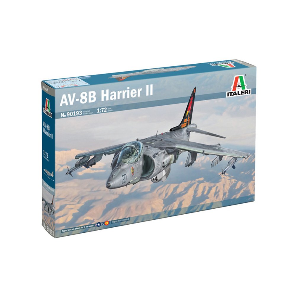 ITALERI 1/72 AV-8B Harrier II-New Artwork and New Decal Edition