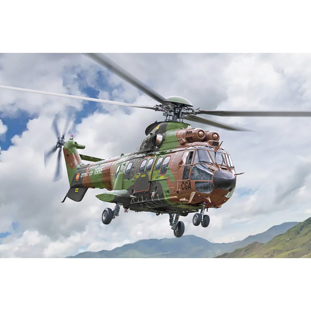 ITALERI 1/72 AS332 Super Puma-New Artwork and New Decal Edition