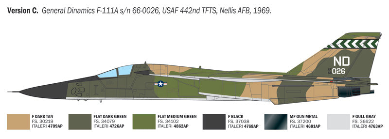 ITALERI 1/72 F-111A Aardvark