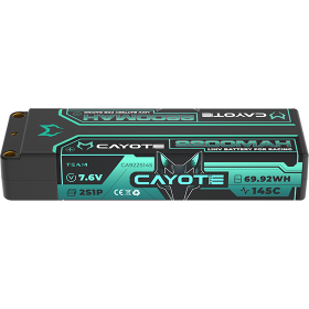 CAYOTE Racing Lipo Battery, 145C, 9200mAh, 7.6V, 69.92Wh