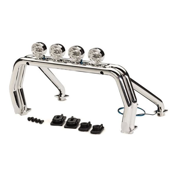 Traxxas Roll bar (assembled with LED lights)/ mounts (front (2), rear (left & right))/ 2.6x12mm BCS (self-tapping) (4) (fits #9212 or 9230 series bodies)