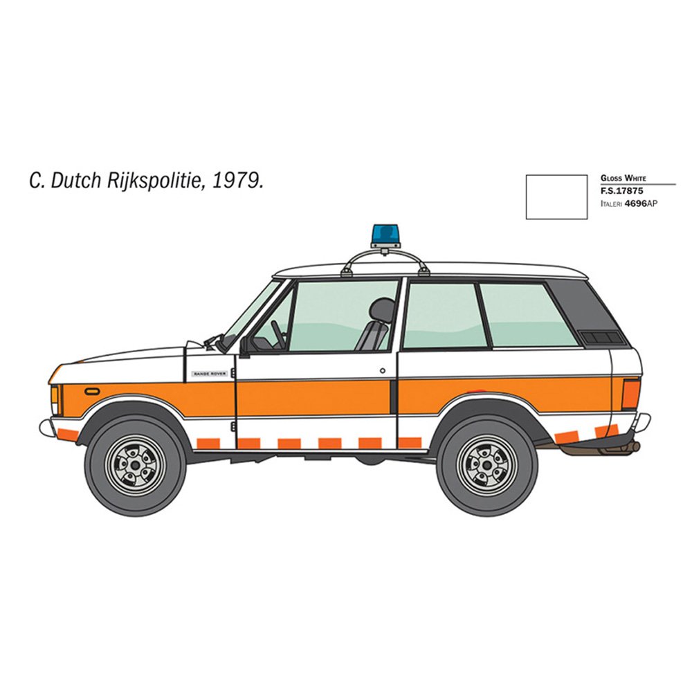 ITALERI 1/24 Range Rover Police-New Artwork and Rubber Tyres