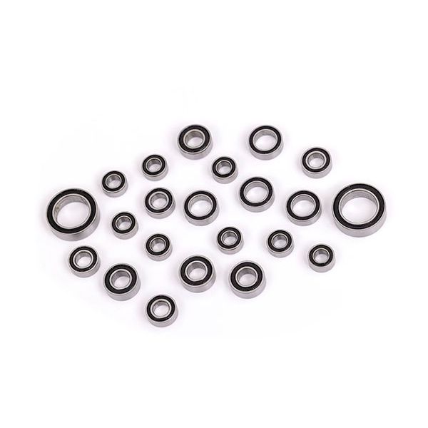 Traxxas Ball Bearing Kit, Black Rubber Sealed, Complete (3x6x2.5mm (8), 5x8x2.5mm (4), 4x8x3mm (4), 8x12x3.5mm (2), 3.5x7x2.5mm (4)) (9745X)