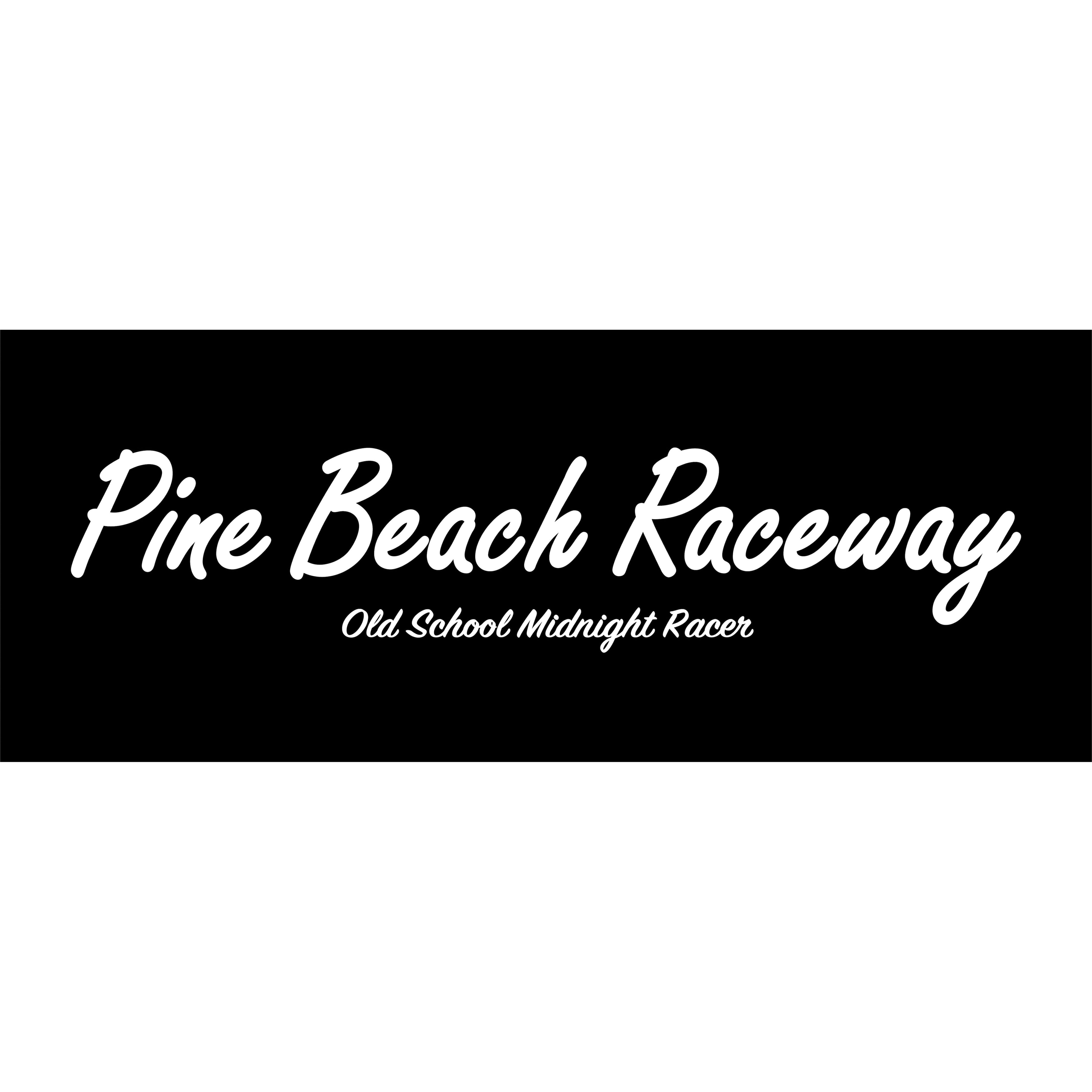 PINE BEACH Raceway Logo Black Hand Towel