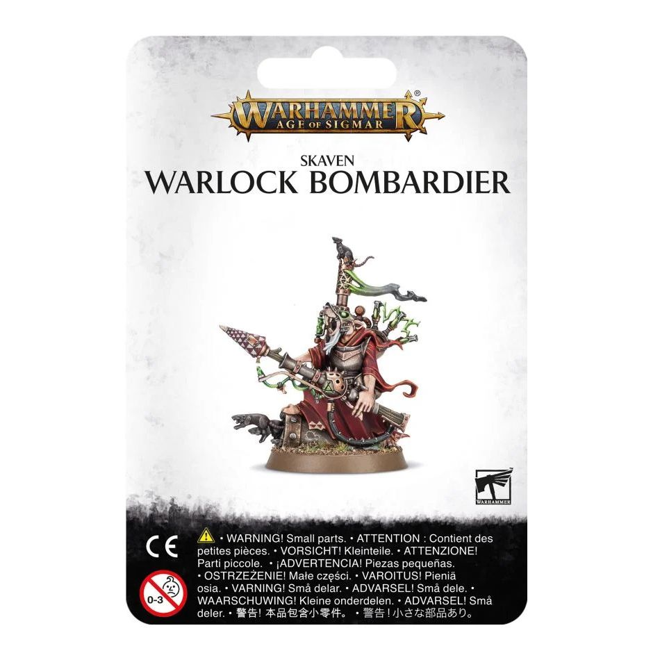 GAMES WORKSHOP 90-25 Skaven: Warlock Bombardier
