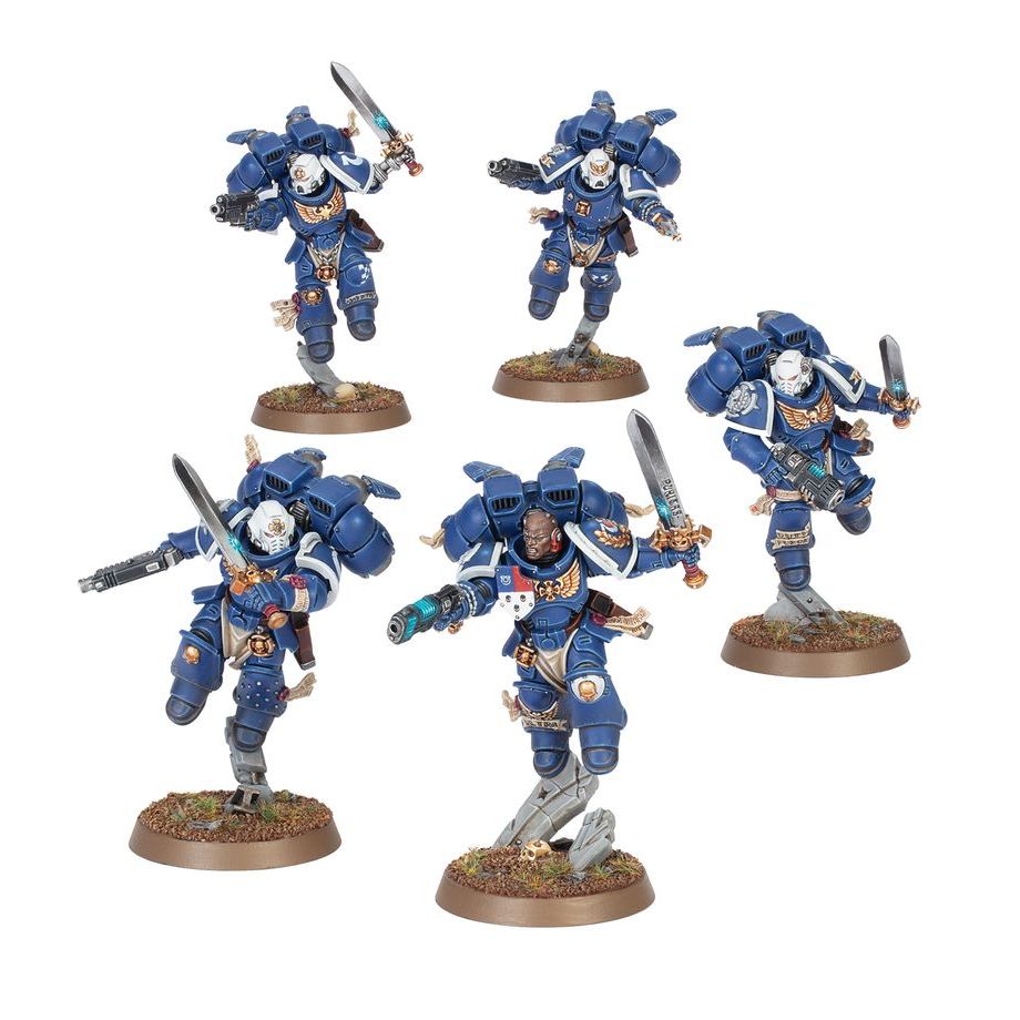 WARHAMMER 40K Space Marines: Vanguard Veteran Squad with Jump Packs