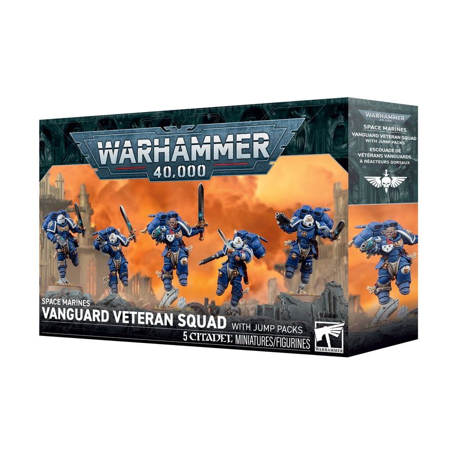 WARHAMMER 40K Space Marines: Vanguard Veteran Squad with Jump Packs