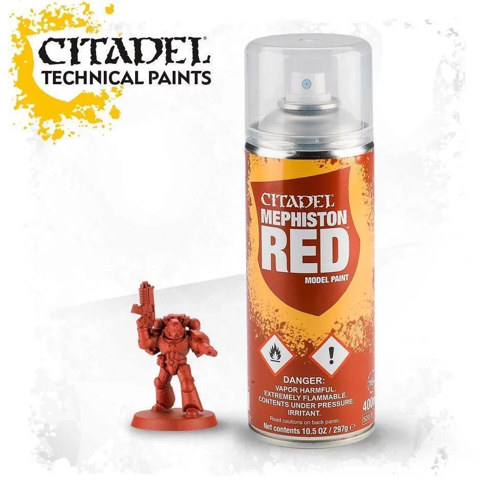 GAMES WORKSHOP  Citadel Spray Paint: Mephiston Red
