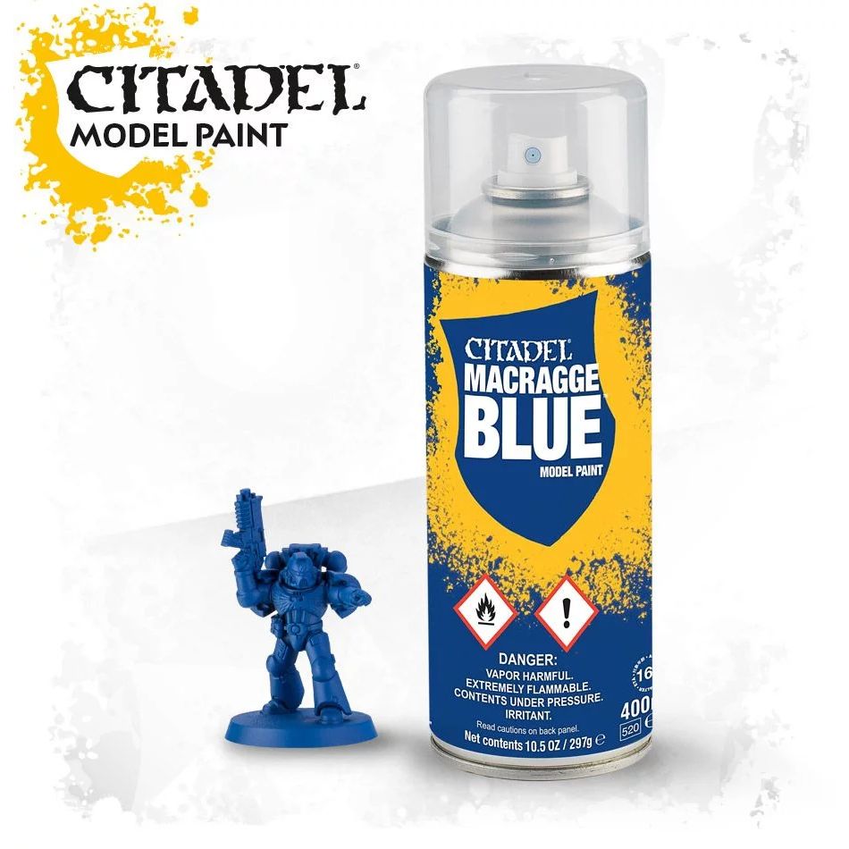 GAMES WORKSHOP 62-16 Citadel Spray Paint: Macragge Blue