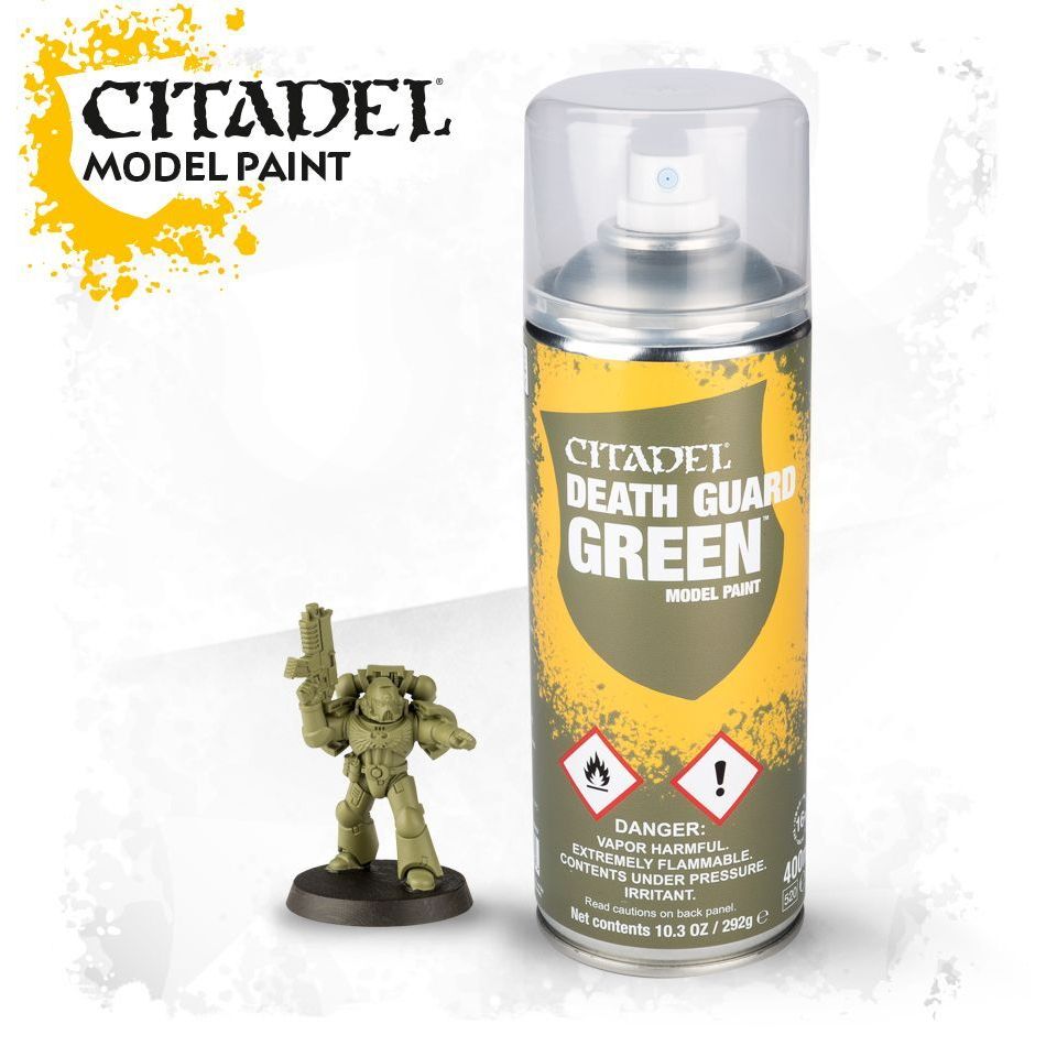 GAMES WORKSHOP 62-32 Citadel Spray Paint: Death Guard Green