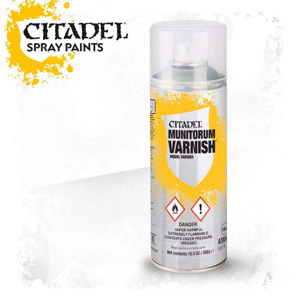GAMES WORKSHOP 62-03 Citadel Spray Paint: Munitorum Varnish