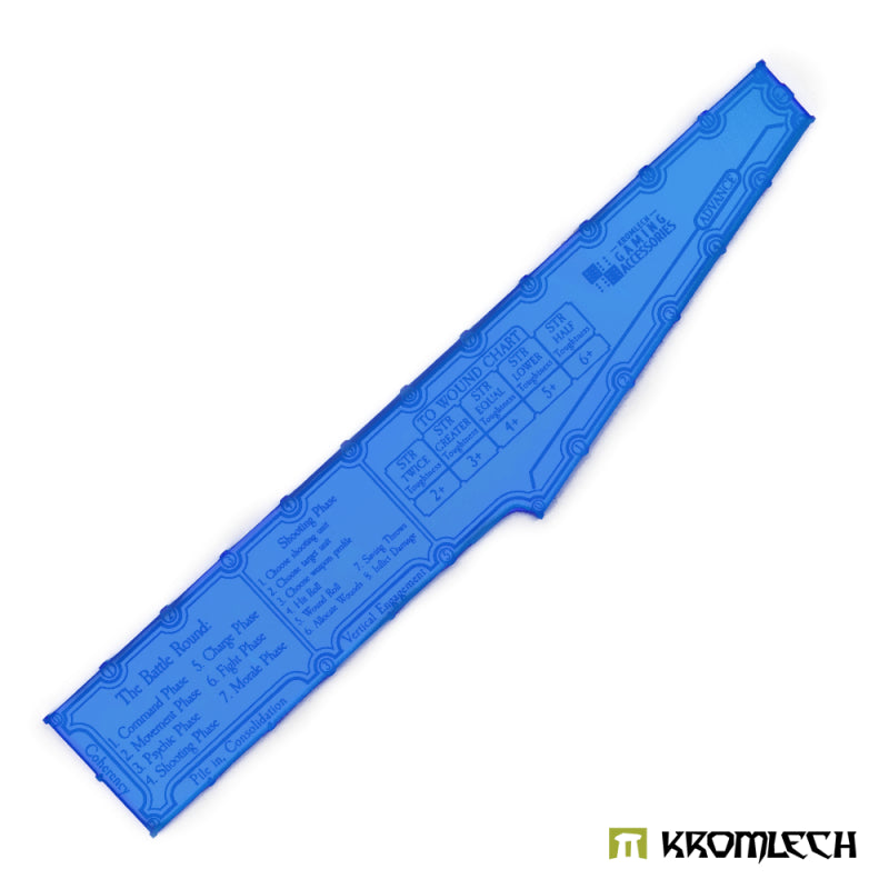 KROMLECH 9th Edition 12" Combat Gauge - Shooting Phase - Blue