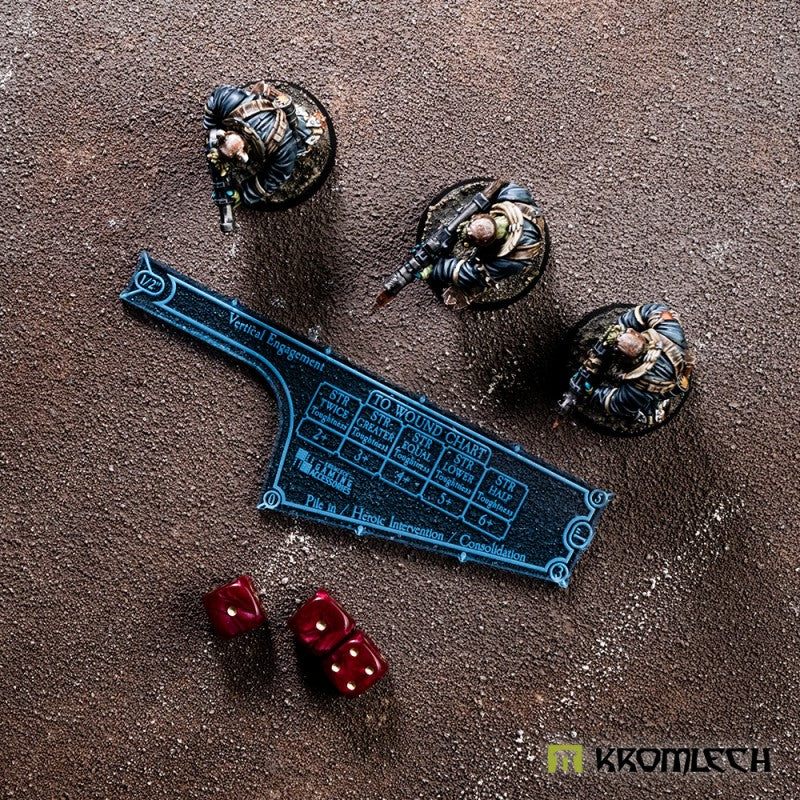 KROMLECH 9th Edition 5" Combat Gauge - Fight Phase - Blue
