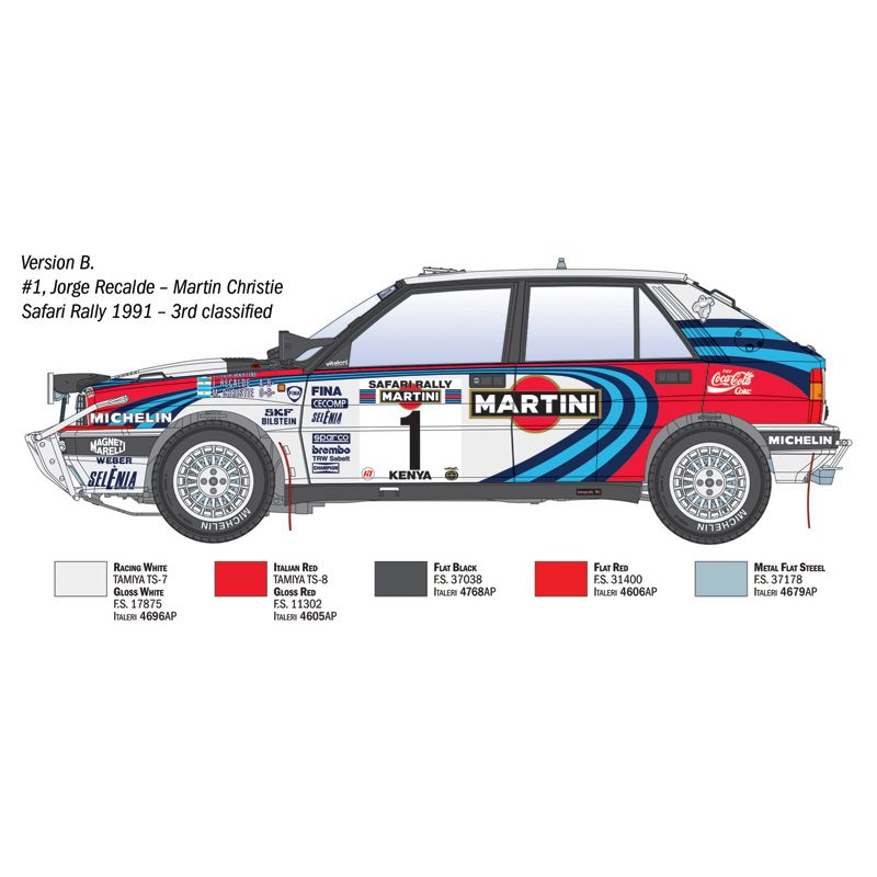 ITALERI 1/12 Lancia Delta Integrale Safari 16v