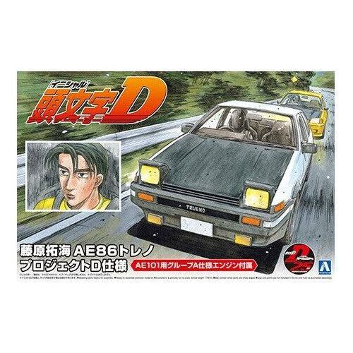AOSHIMA 1/24 FujiwaraTakumi AE86 Trueno Project-D Ver.(Toyota)