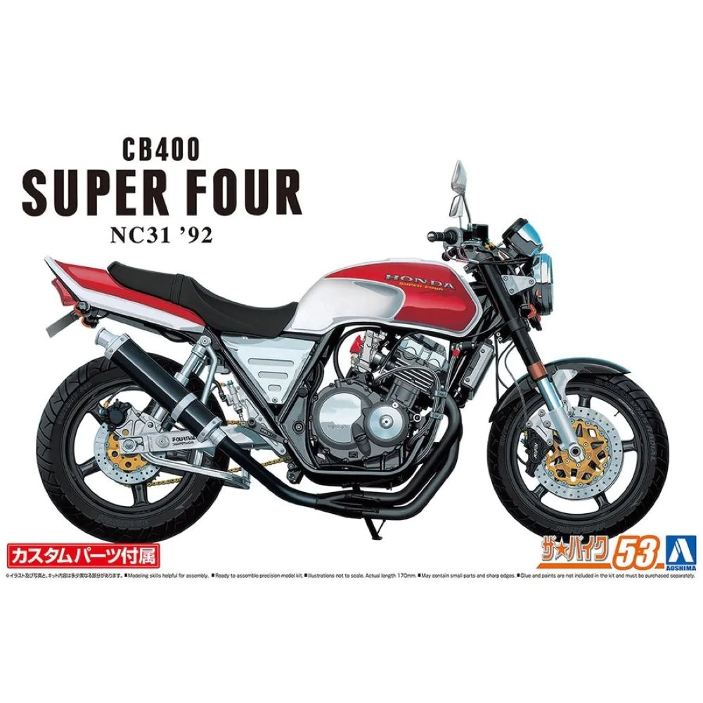 AOSHIMA Honda NC31 CB400 SUPER FOUR '92 with CUSTOM PARTS