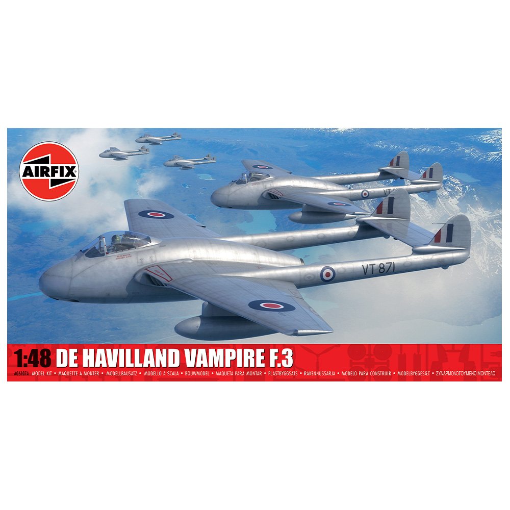 AIRFIX 1/48 De Havilland Vampire F.3