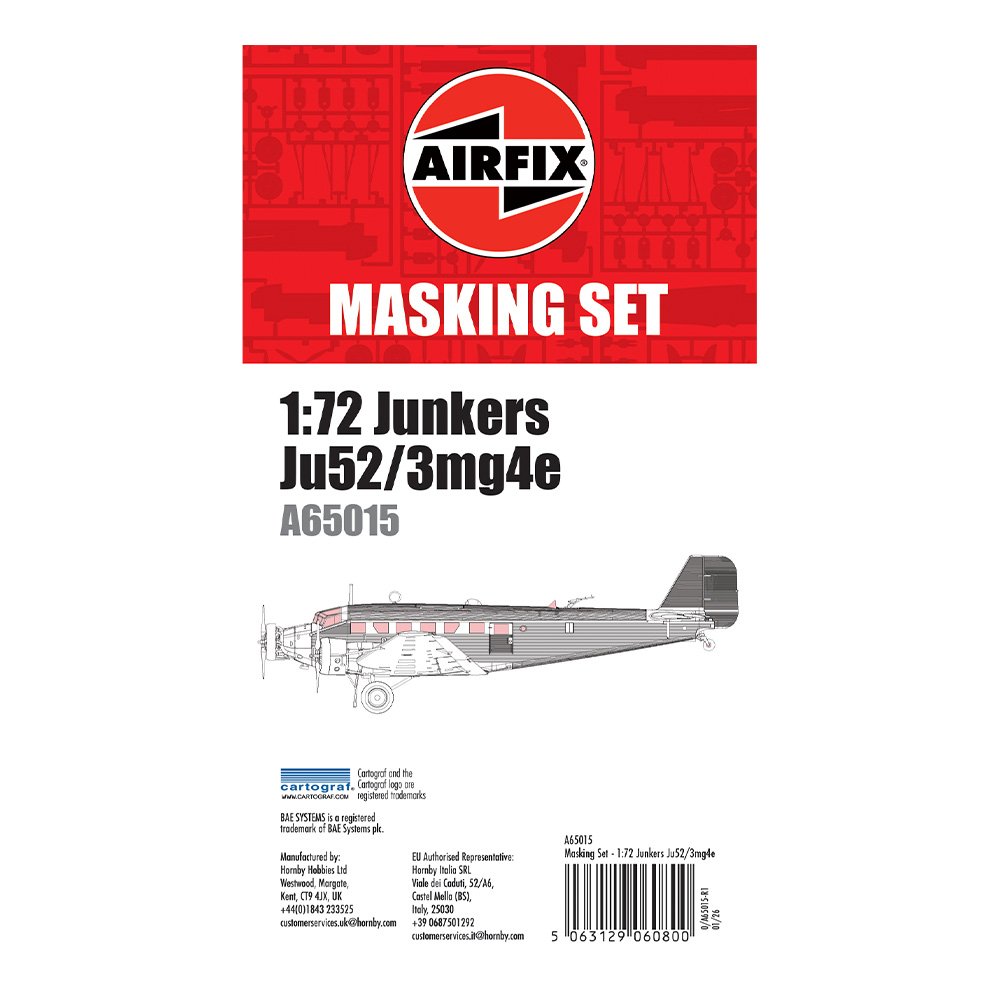AIRFIX 1/72 Masking Set - Junkers Ju52/3mg4e